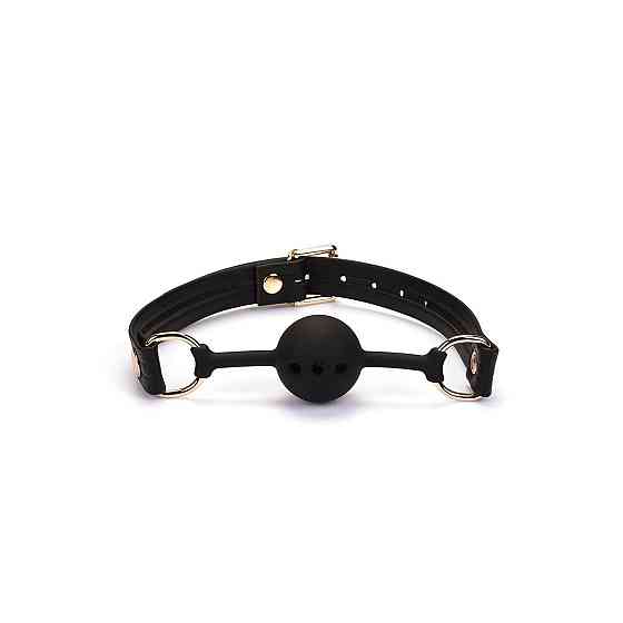 Кляп Liebe Seele Black Organosilicon Ball Gag Sex Aura Киев