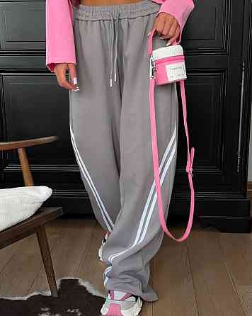 Жіночі спортивні штани з лампасами двонитка Одеса