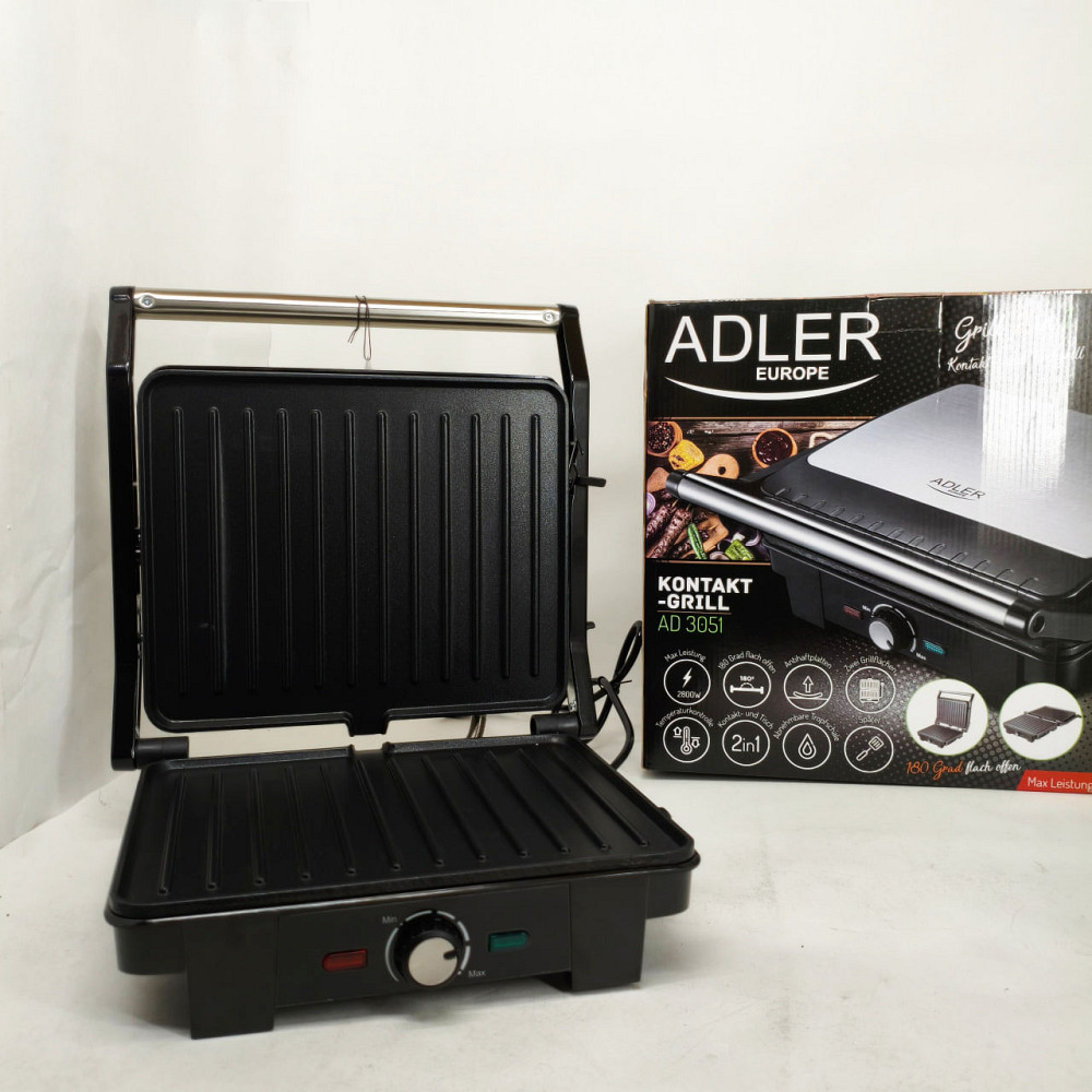 Гриль настольный прижимной Adler, Гриль аппарат электрический, Электрогриль для мясных блюд WG-33 Львов - изображение 9