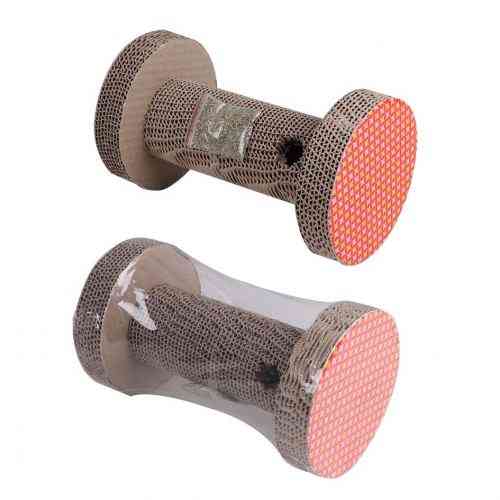 Царапка Eastland для кошек Гантеля с двумя отверстиями с кошачьей мятой бумажная Φ 15х25 см Киев