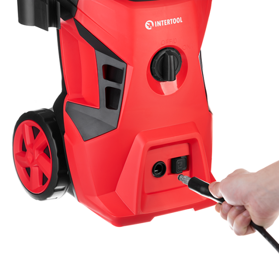 Мийка високого тиску, 1,6 кВт, 90-130 бар, 7 л/хв, шланг 5 м INTERTOOL DT-1515 Київ