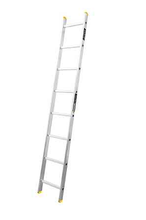 MASTERTOOL Драбина алюмінієва MASTERTOOL односекційна приставна 8 ступенів h=3500 мм max 150 кг Киев