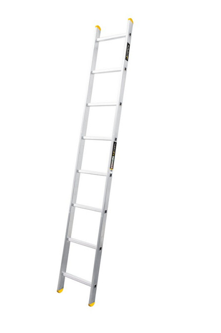MASTERTOOL Драбина алюмінієва MASTERTOOL односекційна приставна 8 ступенів h=3500 мм max 150 кг Киев - изображение 1