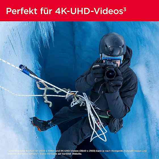 Карта пам'яті SanDisk Extreme PRO SDXC 128 GB чорна V30 U3 200 MB/s 4K швидкісна SD-карта для камери смартфона відеореєстраторів Київ