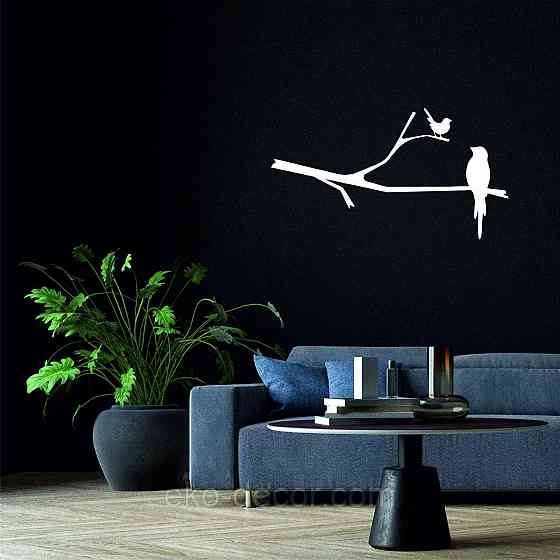 Декоративное настенное Панно «Птичка на ветке», Декор на стену Киев