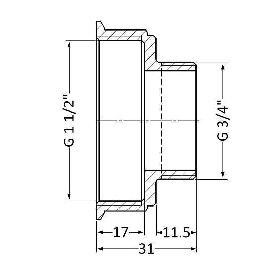 Переходник Thermo Alliance Standart 1 1/2