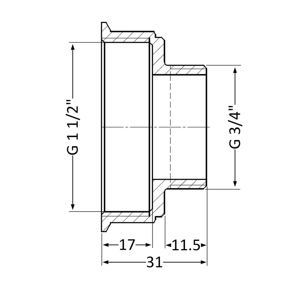 Переходник Thermo Alliance Standart 1 1/2