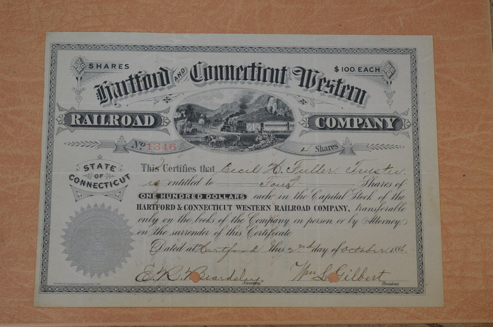 Акция. США. 1886 год №1346 (Б-3) Полтава - изображение 1