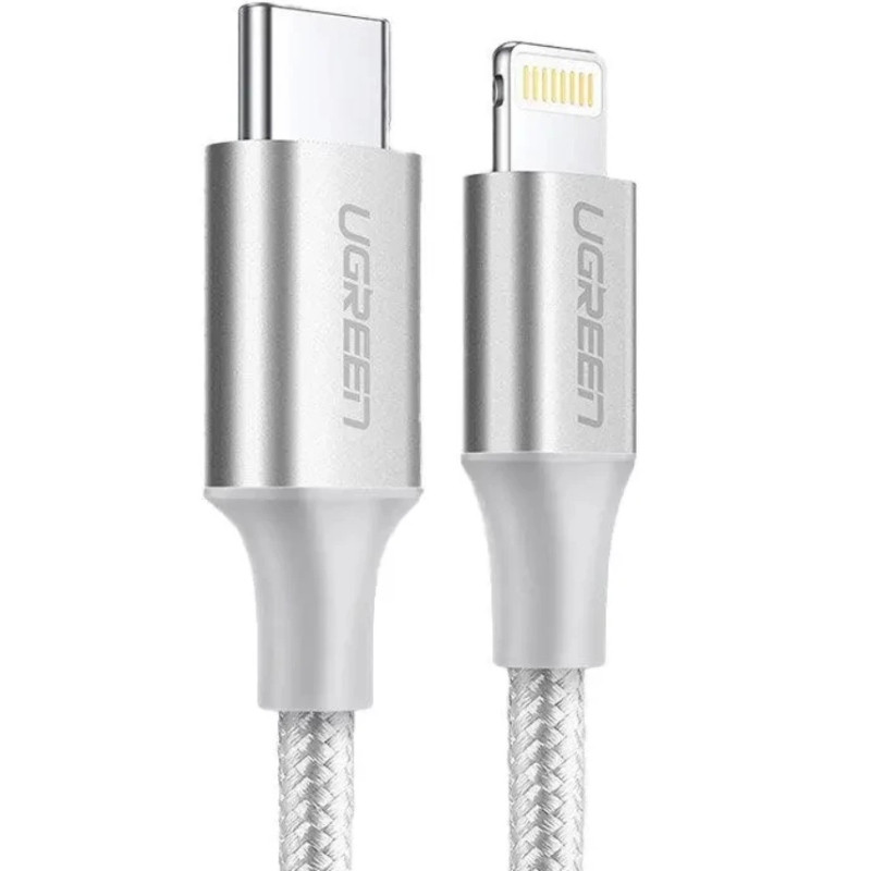 Кабель USB 2.0 Type-C M-Lightning M, 1 м, (20V/3A), (60W) Білий, US304 UGREEN Вінниця - фото 2