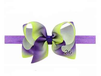 Детская повязочка разноцветная - окружность 34-50см, размер банта 11см Киев