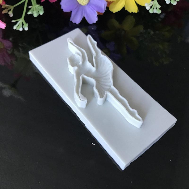 Молд із силікону Балерина 70 мм сірий Київ - фото 7