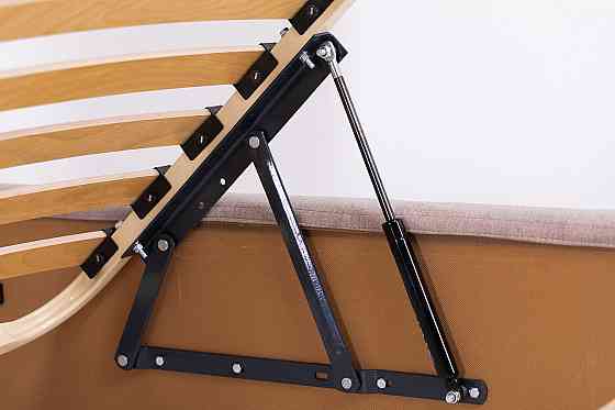 Ліжко Двоспальне Bristol VIP 160 х 190 см Fibril 17 З додатковою металевою цільнозварною рамою Оливковий Київ