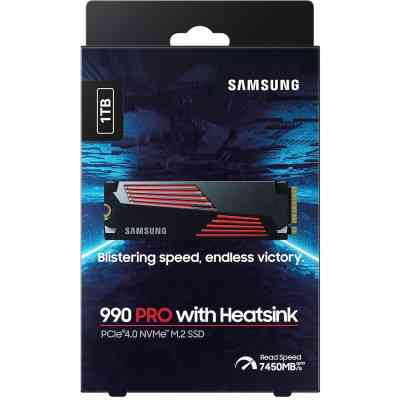 Накопитель SSD M.2 2280 1TB 990 PRO with Heatsink Samsung (MZ-V9P1T0CW) Винница