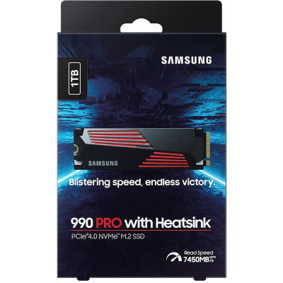 Накопитель SSD M.2 2280 1TB 990 PRO with Heatsink Samsung (MZ-V9P1T0CW) Винница - изображение 2
