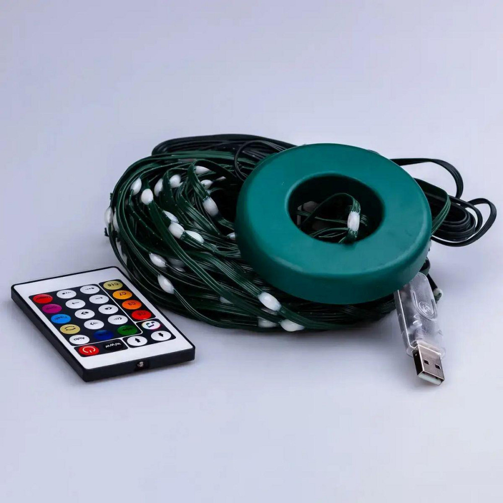 Умная гирлянда Smart 250 LED длина 2,5 м с управлением со смартфона зеленая, мультиколор 1733043GR Киев - изображение 9