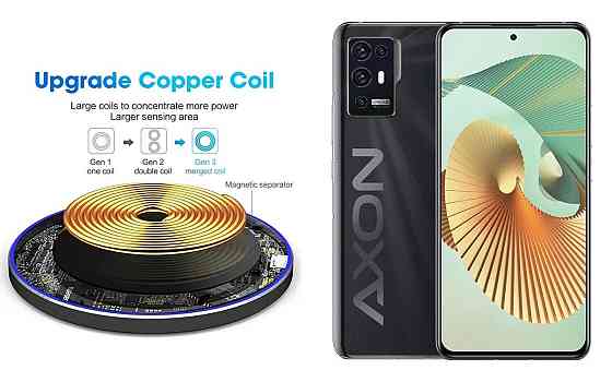 Бездротовий зарядний пристрій Copper до 30W для Samsung Galaxy S23, S23+, S23 FE, S23 Ultra, USB-C, LED Київ