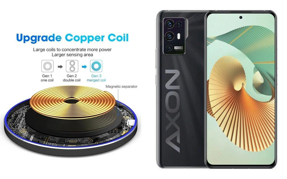 Бездротовий зарядний пристрій Copper до 30W для Samsung Galaxy S23, S23+, S23 FE, S23 Ultra, USB-C, LED Київ - фото 2