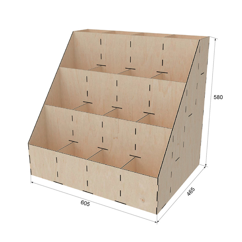 Товарна горка EKOSTAR 4 яруса 605х465х580 Київ - фото 3