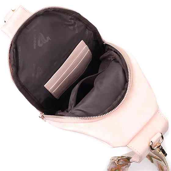 Жіноча слінг сумка через плече з екошкіри Vintage 22750 Рожевий Київ