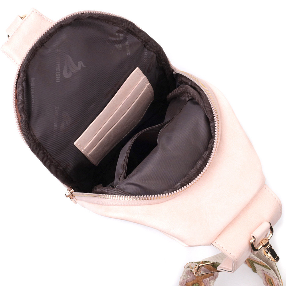 Жіноча слінг сумка через плече з екошкіри Vintage 22750 Рожевий Київ - фото 6