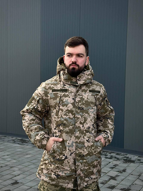 Чоловічий зимовий військовий піксельний бушлат  Winter 5.0 тактичний теплий зимовий бушлат -30 Львів - фото 7