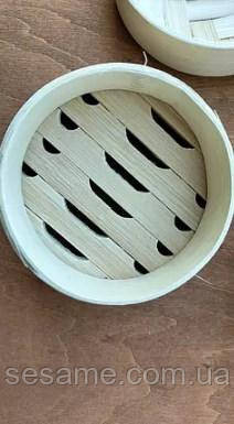 Бамбуковая пароварка вонтонница одноярусная d 10см Харьков - изображение 3