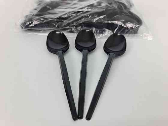 Ложка столова одноразова чорна Андрекс (100 шт.) Харків