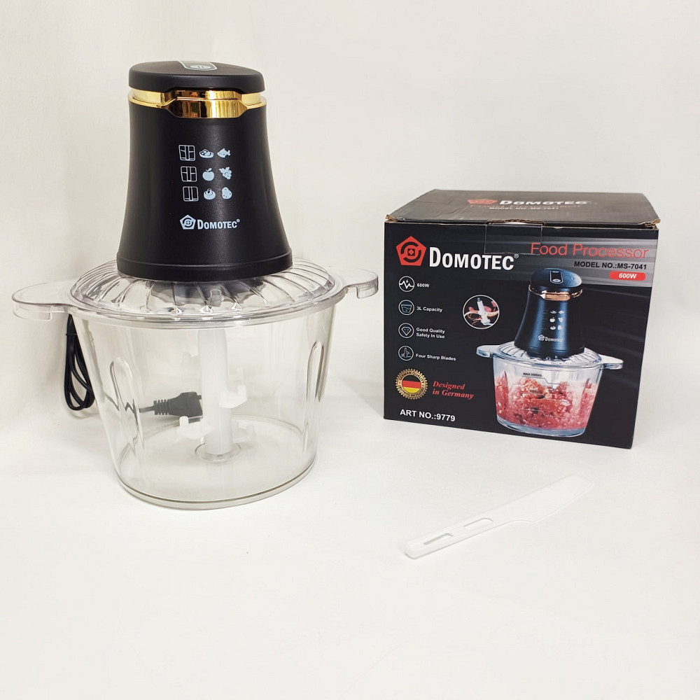 Кухонный измельчитель с 4 ножами Domotec, Стационарный блендер с большой чашей для фарша RA-39 Львов - изображение 5