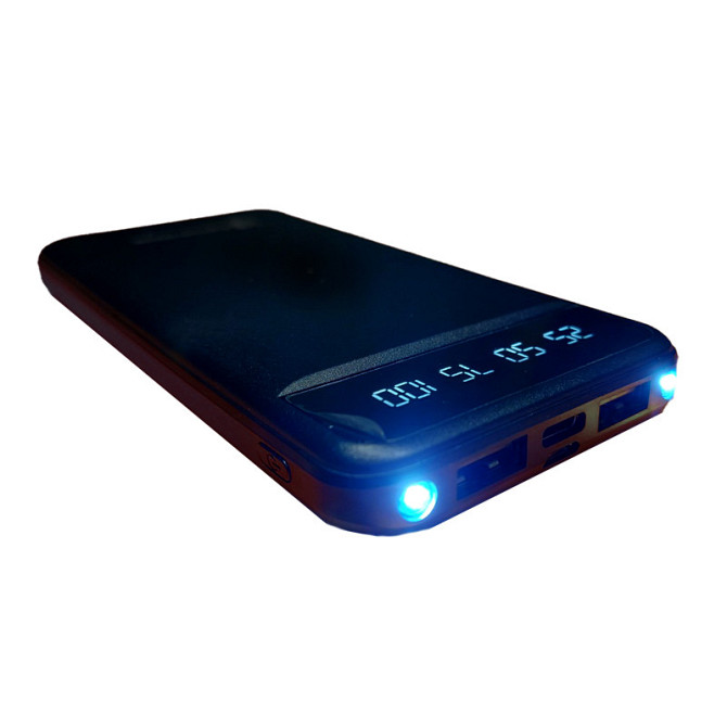 Павербанк для смартфона 10000 mAh с фонариком type-c Черный Киев - изображение 3