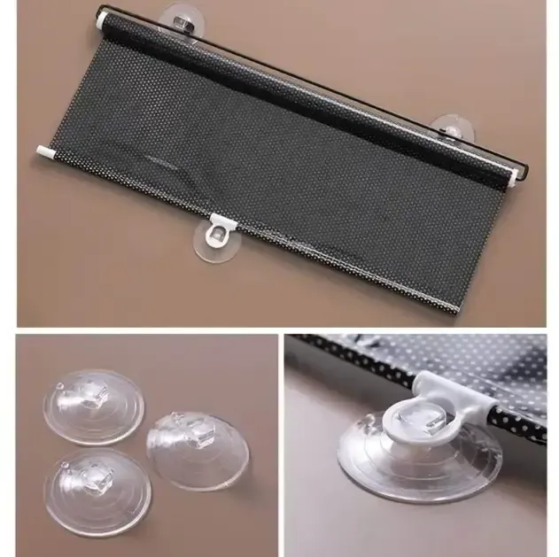 Рулонная солнцезащитная шторка на пластиковые окна 40*125 см, Черная Коломия - фото 6