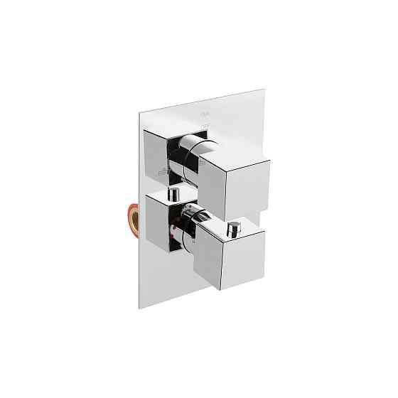 Душова система універсальна Qtap Aquarius термостатична прихованого монтажу на два споживачі QTAQA65T103NGC Chrome Київ