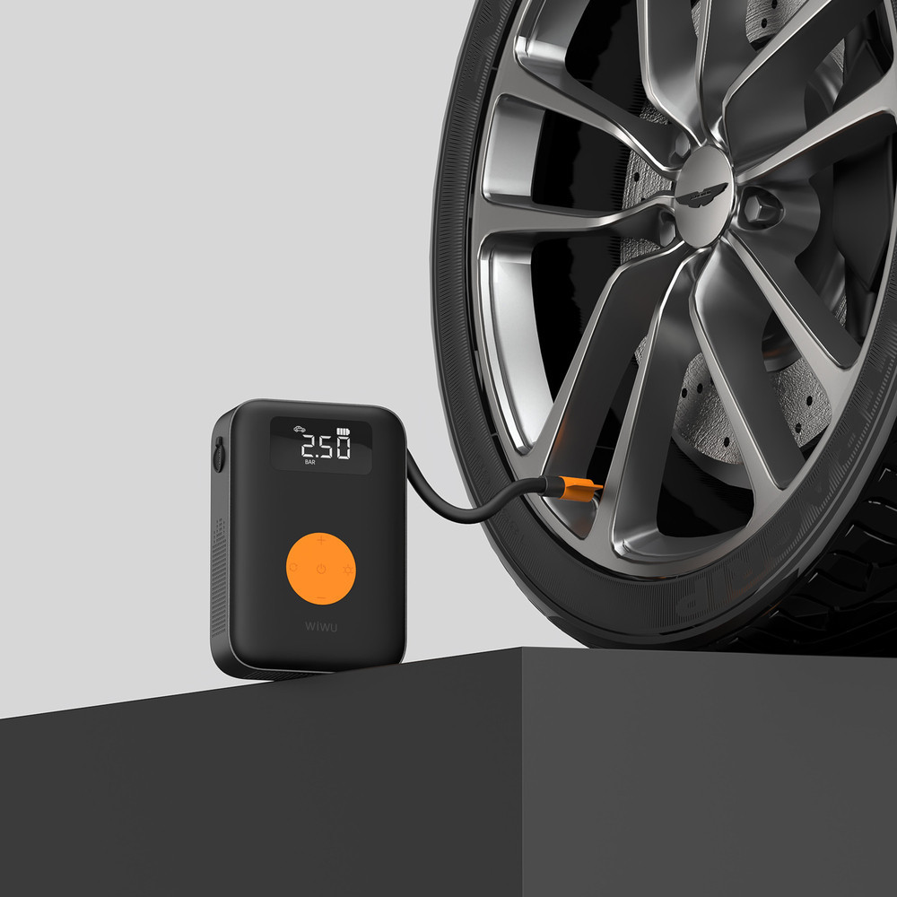 Автомобільний насос WIWU Portable Cordless Tire inflator Wi-Ai003 Black Одеса - фото 7