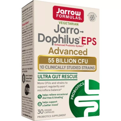 Вітамінно-мінеральний комплекс Jarrow Formulas Пробіотики, 55 млрд КУО, Jarro-Dophilus EPS, 30 вегетаріанських ка (JRW03737) Вінниця - фото 1