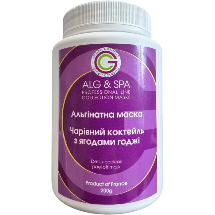 Альгінатна маска Чарівний коктейль з ягодами годжі Detox cocktail Peel off Mask ALG & SPA, 500г Дніпро - фото 1