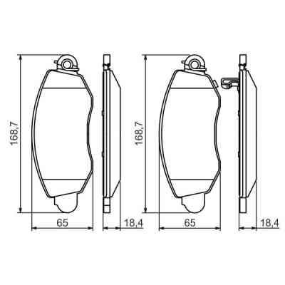 Гальмівні колодки Bosch 0 986 494 047 Вінниця