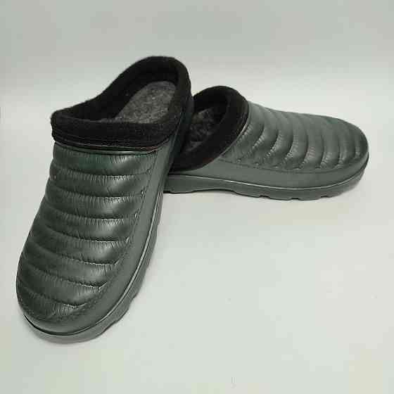 Калоші жіночі без задника хутро Верта ВМ34 оливкові Харків