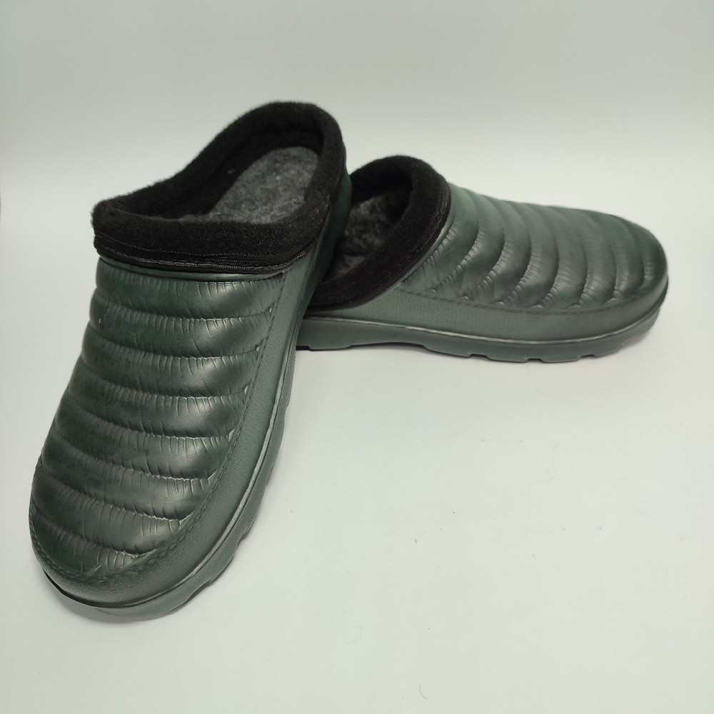 Калоші жіночі без задника хутро Верта ВМ34 оливкові Харків - фото 1