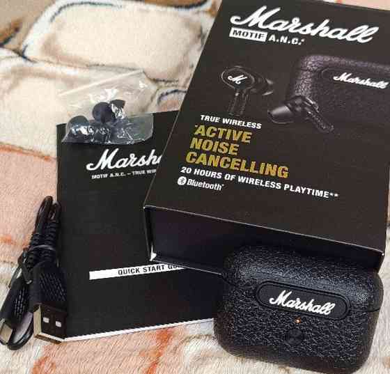 Бездротові навушники Marshall Motif ANC вакумні наушники маршал мотіф. Киев