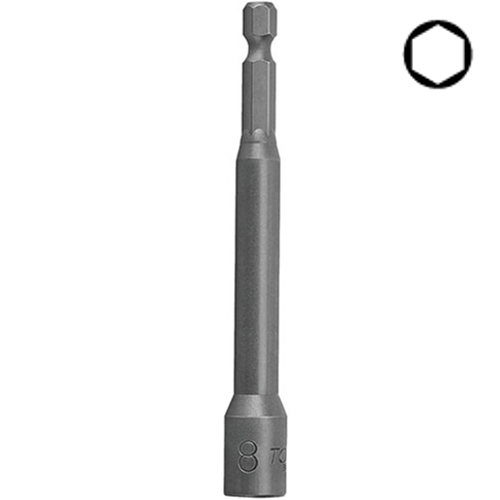 Насадка торцевая шестигранная магнитная TOPTUL 8мм L=100мм BEAB0808 Одесса