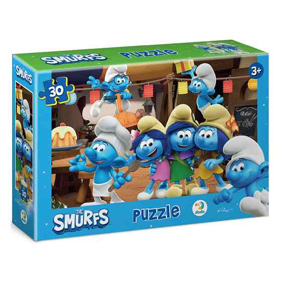 Дитячий пазл "Вечірка Смурфів" 200661, 20х27 см картина, 30 елементів Вінниця
