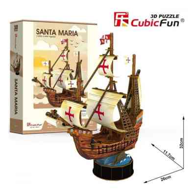 Пазл Cubic Fun Тривимірна головоломка-конструктор Санта Марія (T4031h) Вінниця