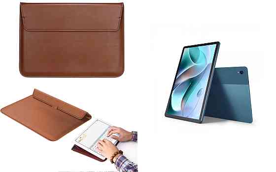 Чохол-конверт VitoCase для Motorola Moto Tab G70, з функцією підставки для планшета Коричневий Київ