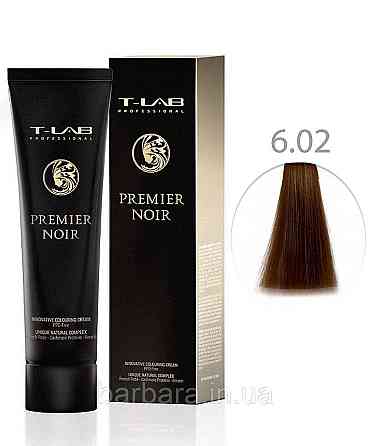 Крем-краска для волос T-LAB Professional Premier Noir Colouring Cream 6.02 темный блондин натурально-перламутровый Киев