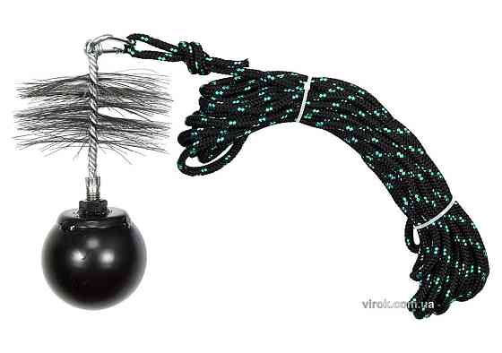 Набір для очищення димарів VOREL : шнур Ø= 6 мм, l= 10 м; йорж Ø= 125 мм; гиря- 1.3 кг [1] Одеса