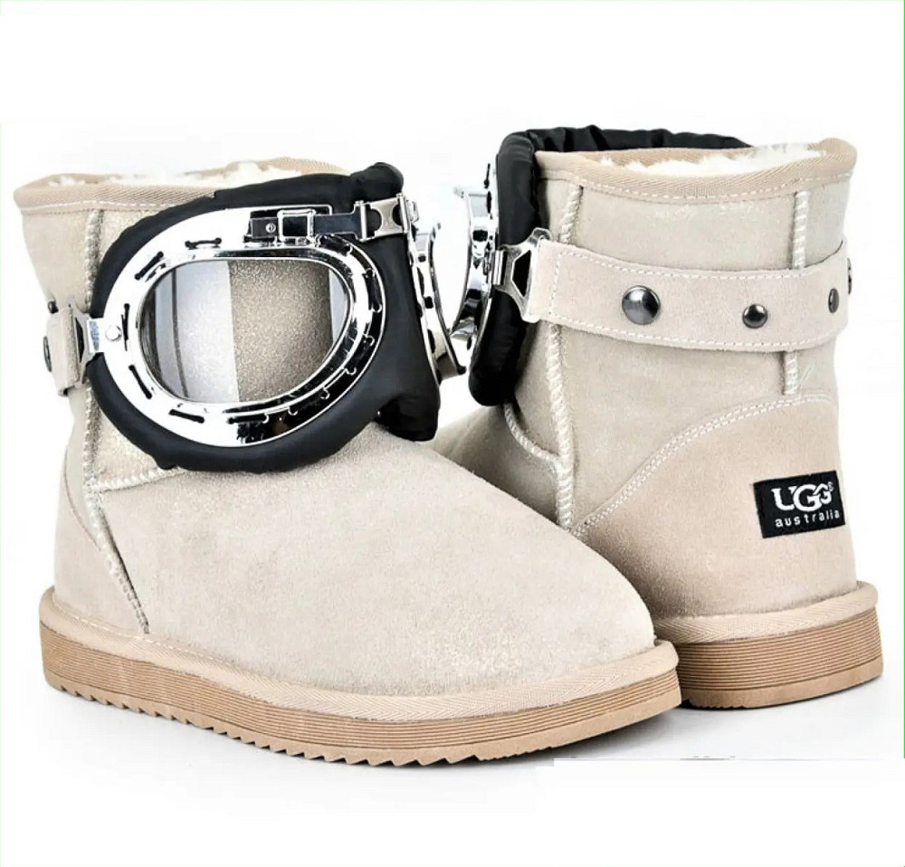 Зимові жіночі Уги Бежеві Чоботи на Хуху Теплі (розміри: 36,37) — 29 Дніпро - фото 1