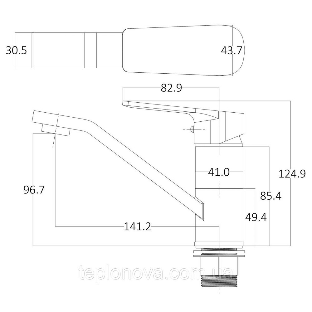 Смеситель для умывальника Globus Lux BONN GLB-0203MQ Черновцы - изображение 6