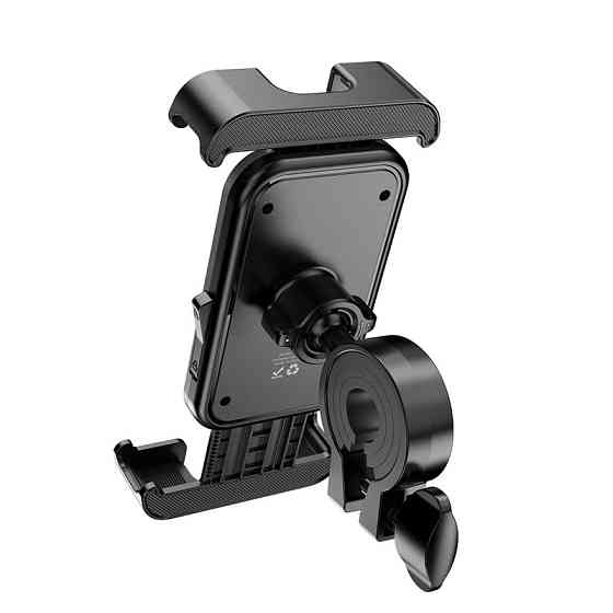 Вело/Мото тримач для телефона HOCO H82 Vista bicycle Motorcycle Universal holder Black Metal Gray Одеса
