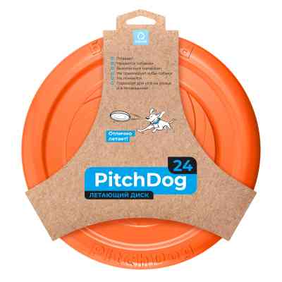 Игрушка для собак Collar Летающая тарелка PitchDog 24 см оранжевая (62474) Винница