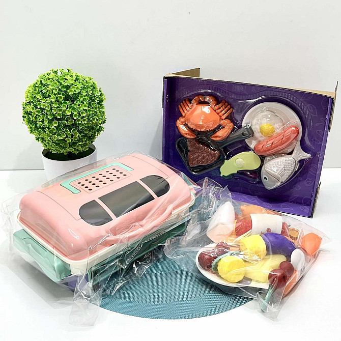 Майстер Гриль WToys продукти змінюють колір звук підсвічування кухонне приладдя холодна пара Рожевий (22542) Чернігів - фото 3