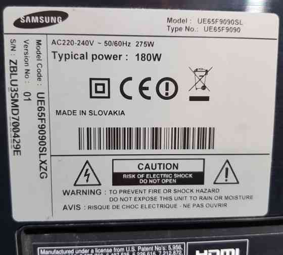 Телевізор Samsung UE65F9090 165,1 cm (65") 4K Ultra HD Smart TV Wi-Fi Київ